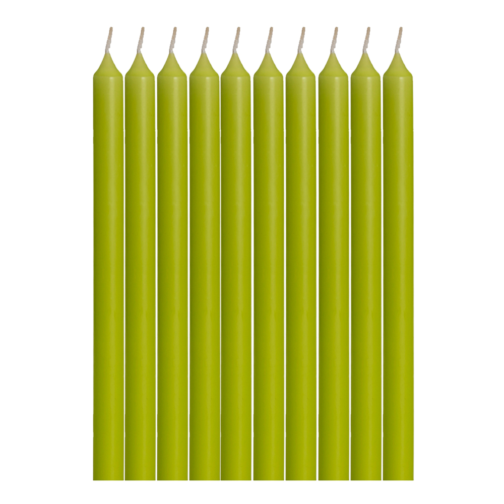 10 Kerzen,  Farbe: Limone 88,