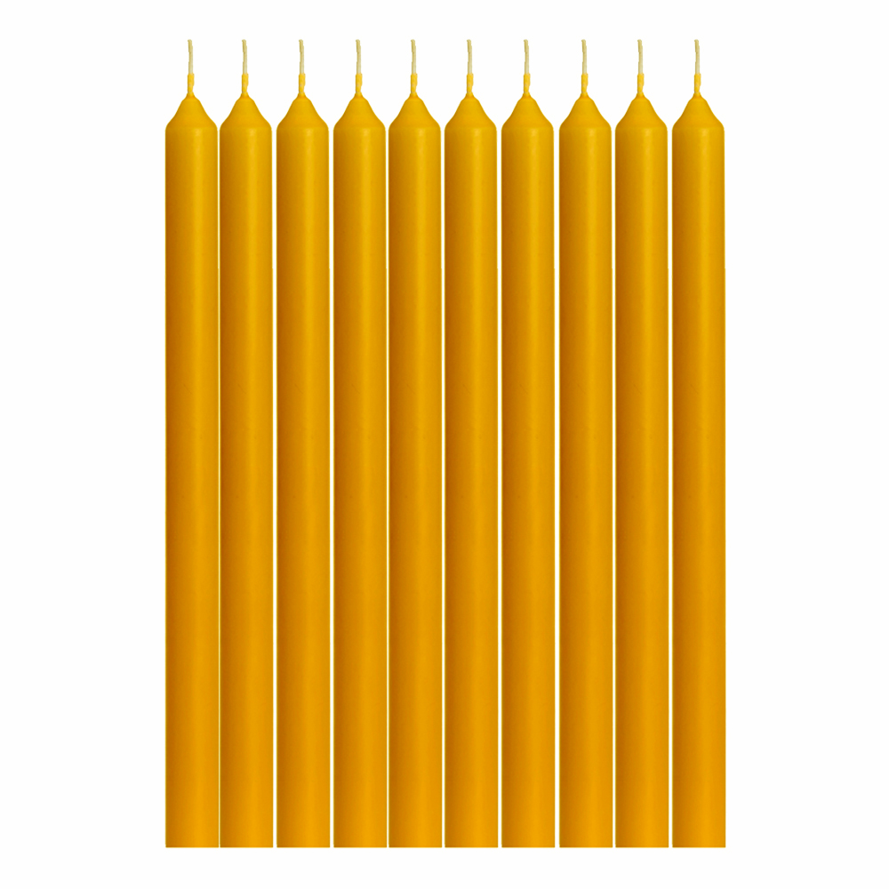 10 Kerzen,  Farbe: Hellgelb 14,
