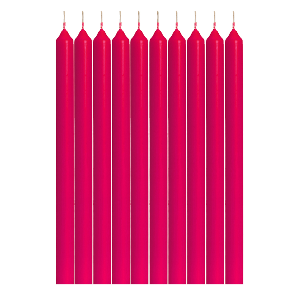 10 Kerzen,  Farbe: Fuchsia 74,