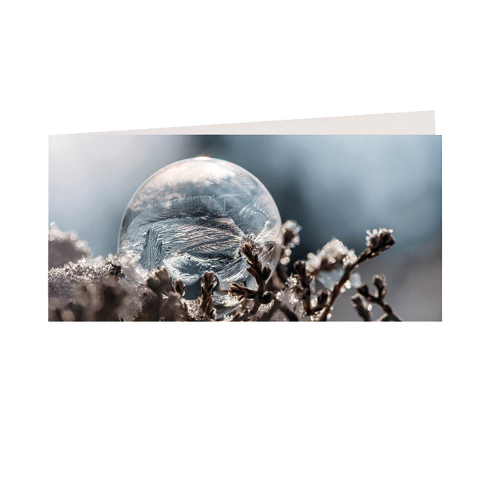 Gefrorene Seifenblase - mit Umschlag,