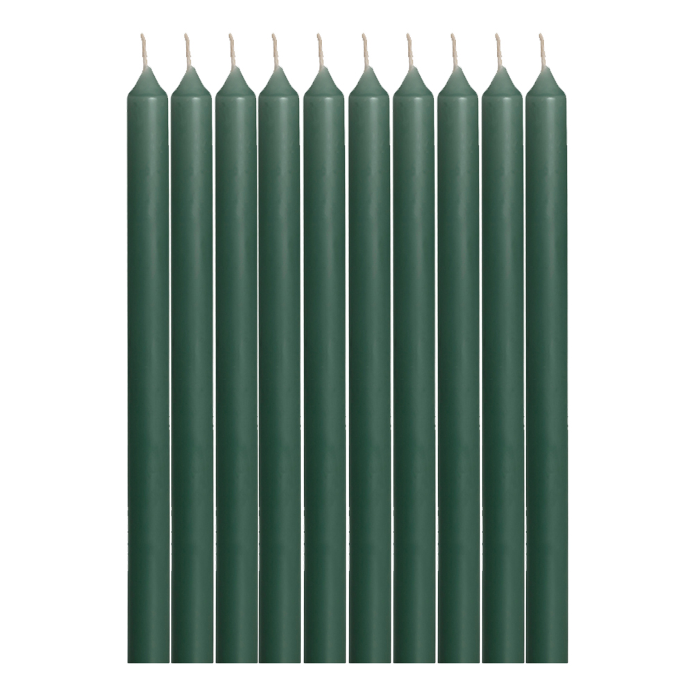 10 Kerzen,  Farbe: Smaragd 81,