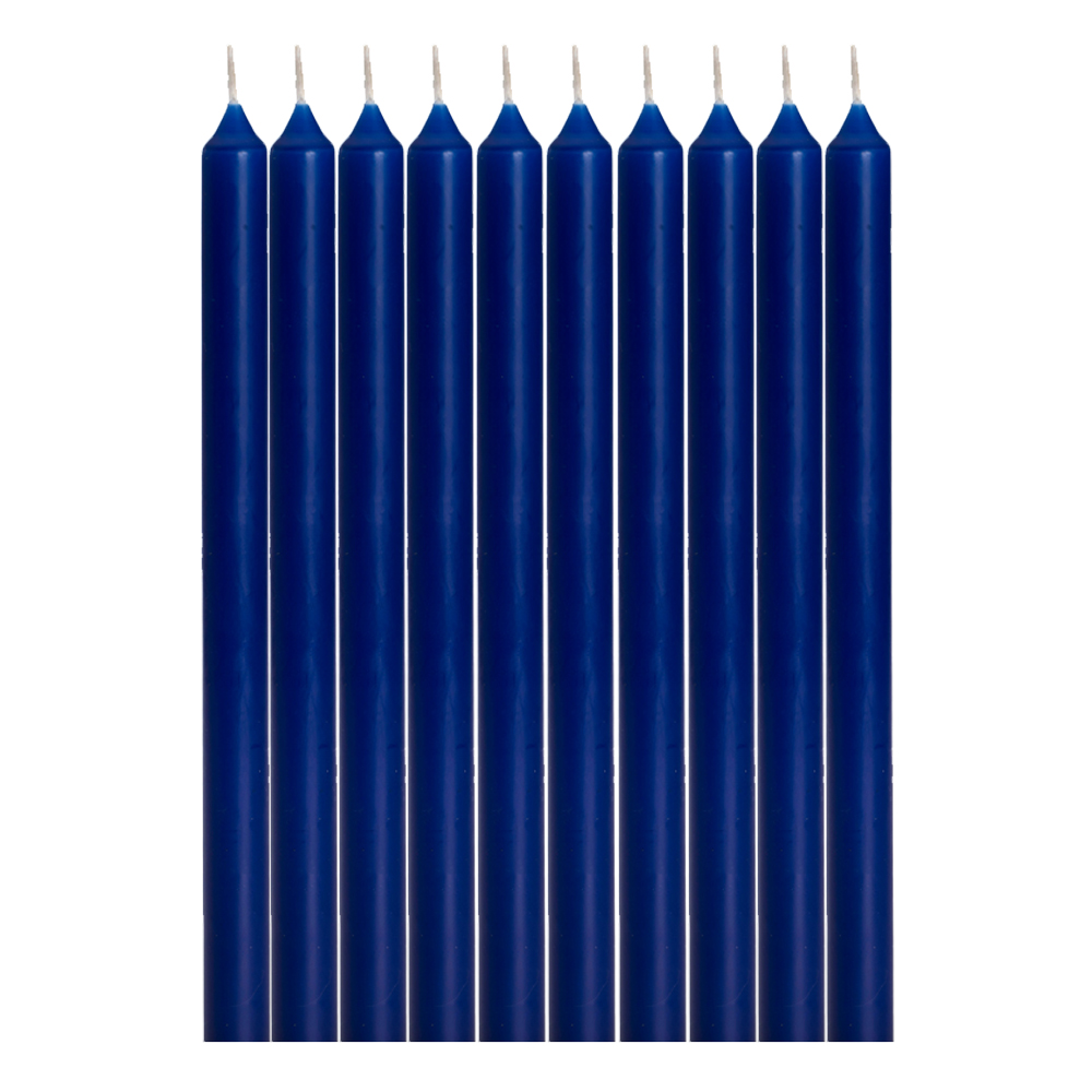 10 Kerzen,  Farbe: Blau 63,