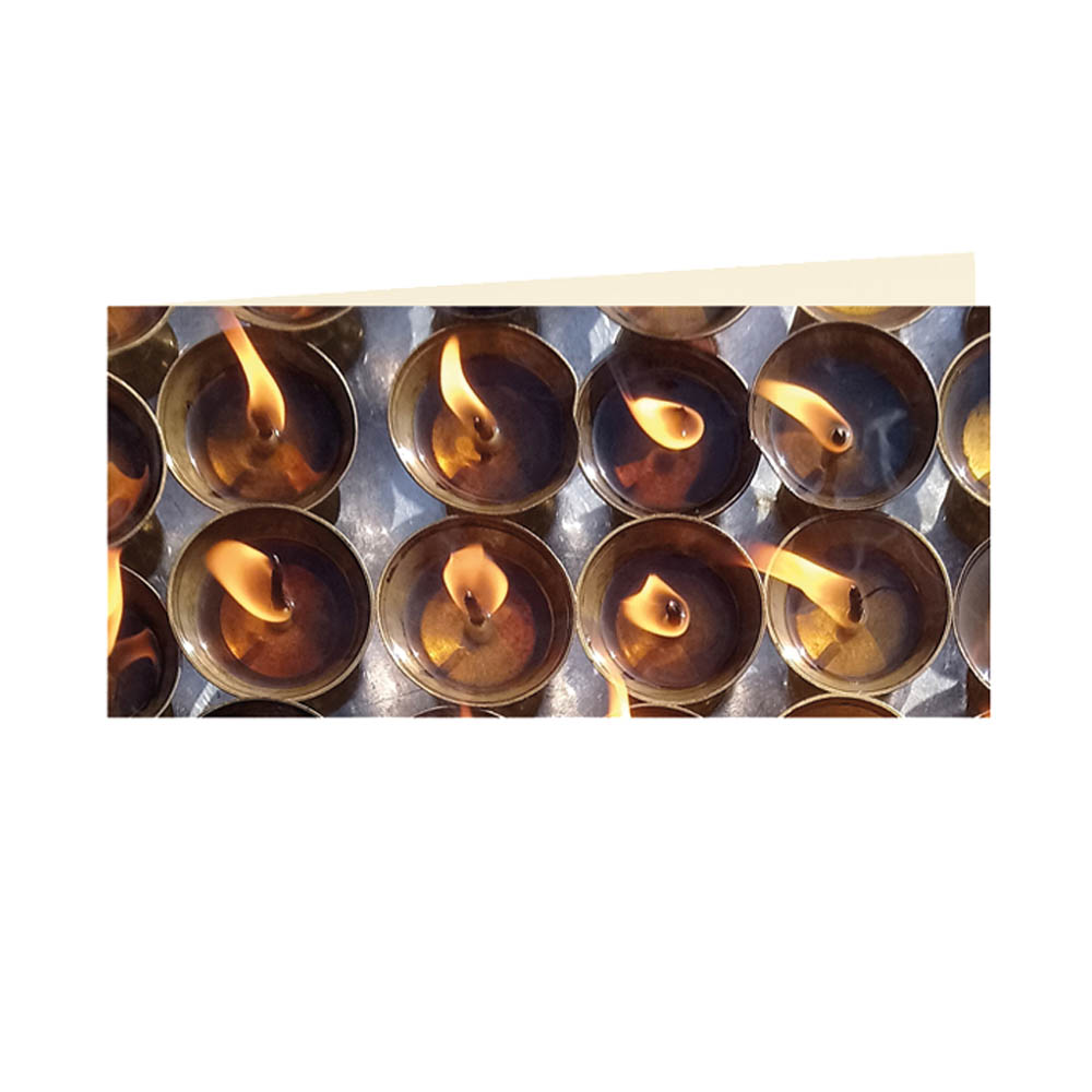 Lichter - Klappkarte mit Umschlag,