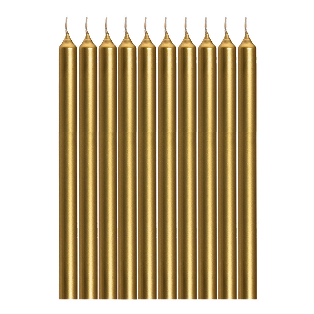 10 Kerzen,  Farbe: Gold 98,