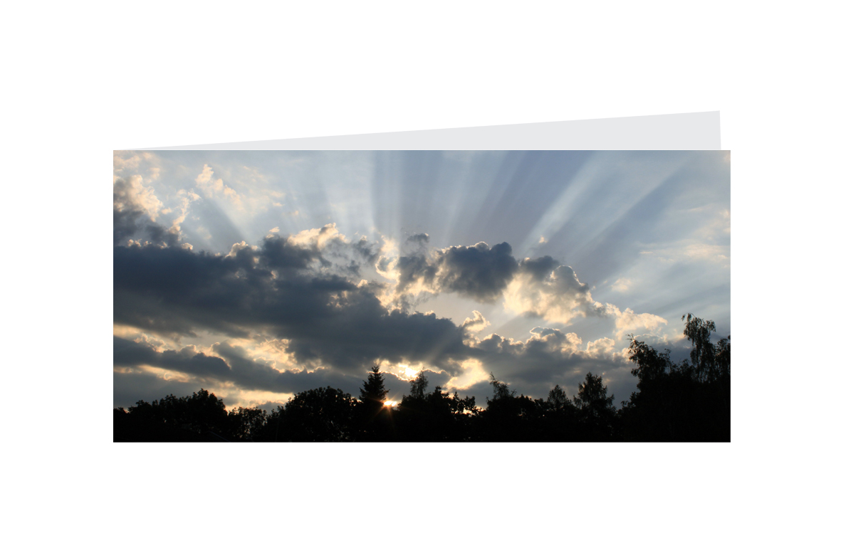 Leuchtender Himmel - mit Umschlag,